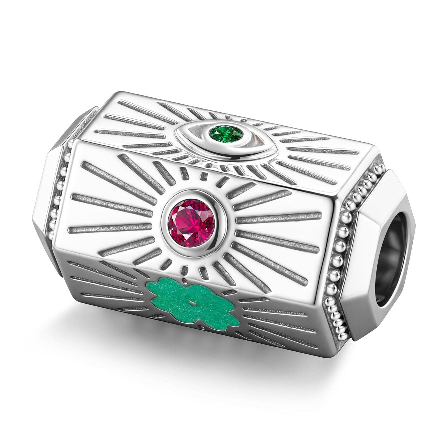 Ephemeral Glimmers Tarnish-resistant Silver Charms In White Gold Plated