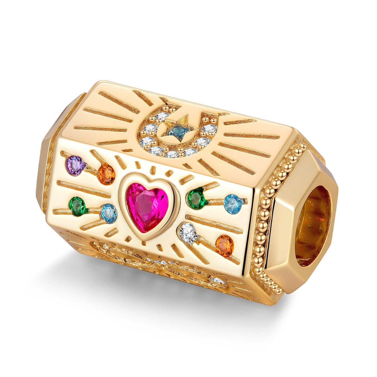 Ephemeral Glimmers Tarnish-resistant Silver Charms In 14K Gold Plated