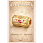 Six-Sided Lucky Talisman Barrel Charm - 14K Gold-Plated Tarnish-Resistant Silver