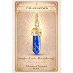 Natural Lapis Lazuli Sun & Star Talisman Dangle Charm - 14K Gold-Plated Tarnish-resistant Silver