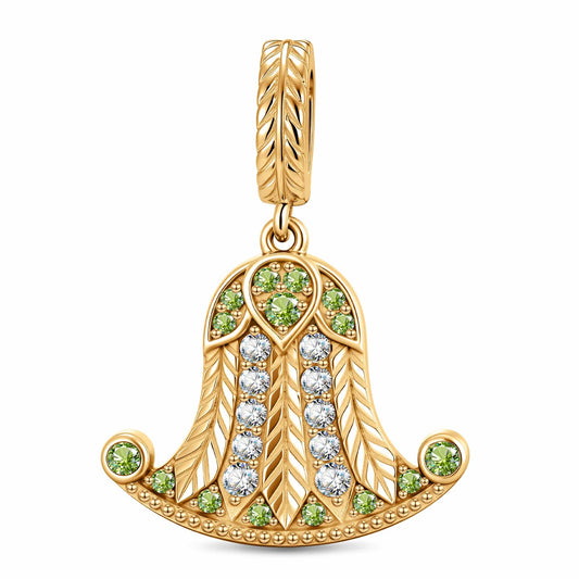 gona- Ancient Crests Tarnish-resistant Silver Dangle Charms In 14K Gold Plated