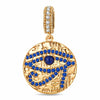 Azure Vision Tarnish-resistant Silver Dangle Charms In 14K Gold Plated