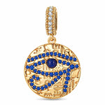 Azure Vision Tarnish-resistant Silver Dangle Charms In 14K Gold Plated