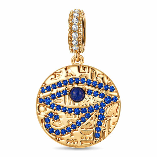 gona- Azure Vision Tarnish-resistant Silver Dangle Charms In 14K Gold Plated