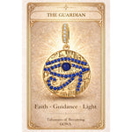 Azure Vision Tarnish-resistant Silver Dangle Charms In 14K Gold Plated