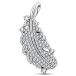 Whispers of Love Tarnish-resistant Silver Dangle Charms In White Gold Plated