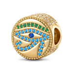 Natural Lapis Lazuli Guarding Spirit Talisman Charm - 14K Gold-Plated Tarnish-resistant Silver