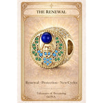 Natural Lapis Lazuli Guarding Spirit Talisman Charm - 14K Gold-Plated Tarnish-resistant Silver