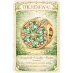 Garden Grace Tarnish-resistant Silver Charms In 14K Gold Plated