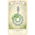 Floral HarmonyTarnish-resistant Silver Dangle Charms In White Gold Plated