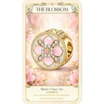 Petal Perfection Tarnish-resistant Silver Charms With Enamel In 14K Gold Plated