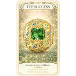 Deep Green Sprig Locket Tarnish-resistant Silver Charms In 14K Gold Plated