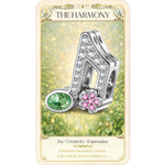 Glitter Note Gleam Tarnish-resistant Silver Charms In White Gold Plated