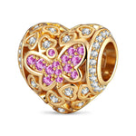 Ethereal Wing Tarnish-resistant Silver Charms In 14K Gold Plated