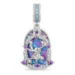 PavÃ© Enamel Rabbit Tarnish-Resistant Silver Charm In White Gold Plated