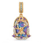 PavÃ© Enamel Rabbit Tarnish-Resistant Silver Charm In 14K Gold Plated
