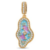 Wonderland Dali Clock Tarnish-Resistant Silver Charm In 14K Gold Plated