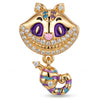 Enchanted Wonderland Cheshire Tarnish-Resistant Silver Charm In 14K Gold Plated