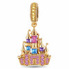 Dreamy Princess Castle Tarnish-Resistant Silver Charm In 14K Gold Plated