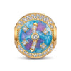 Galaxy Compass Tarnish-Resistant Silver Clip Charm In 14K Gold Plated