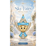 Sky-Blue Enamel Smiling Elf Doll Tarnish-Resistant Silver Charm In 14K Gold Plated