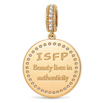 ISFP MBTI Personality Tarnish-Resistant Silver Dangle Charm With Enamel In 14K Gold Plated