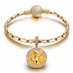 ISFP MBTI Personality Tarnish-Resistant Silver Dangle Charm With Enamel In 14K Gold Plated