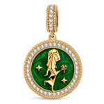 INFP MBTI Personality Tarnish-Resistant Silver Dangle Charm With Enamel In 14K Gold Plated