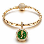 INFP MBTI Personality Tarnish-Resistant Silver Dangle Charm With Enamel In 14K Gold Plated