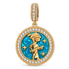 ESTJ MBTI Personality Tarnish-Resistant Silver Dangle Charm With Enamel In 14K Gold Plated