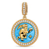 ESFJ MBTI Personality Tarnish-Resistant Silver Dangle Charm With Enamel In 14K Gold Plated