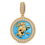 ESFJ MBTI Personality Tarnish-Resistant Silver Dangle Charm With Enamel In 14K Gold Plated