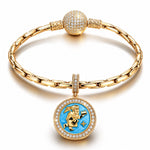 ESFJ MBTI Personality Tarnish-Resistant Silver Dangle Charm With Enamel In 14K Gold Plated