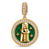 ENFJ MBTI Personality Tarnish-Resistant Silver Dangle Charm With Enamel In 14K Gold Plated
