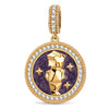 INTJ MBTI Personality Tarnish-Resistant Silver Dangle Charm With Enamel In 14K Gold Plated