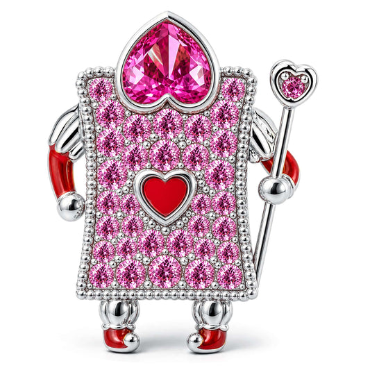 gona- Wonderland Card Guard Tarnish-Resistant Silver Charm In White Gold Plated