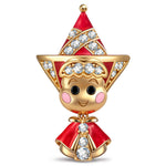 Matryoshka Doll Tarnish-Resistant Silver Charm In 14K Gold Plated