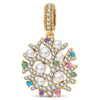 Coral Reef Pearl Tarnish-Resistant Silver Charm In 14K Gold Plated