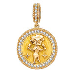 ESFP MBTI Personality Tarnish-Resistant Silver Dangle Charm With Enamel In 14K Gold Plated