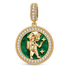 ENFP MBTI Personality Tarnish-Resistant Silver Dangle Charm With Enamel In 14K Gold Plated
