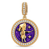 ENTJ MBTI Personality Tarnish-Resistant Silver Dangle Charm With Enamel In 14K Gold Plated