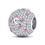 Andersen's Fairy Tales Little Mermaid Tarnish-Resistant Silver Charm With Crystal In White Gold Plated