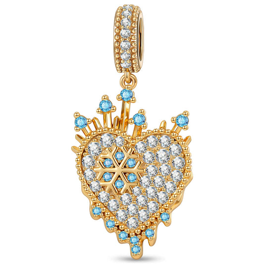 gona- Timeless Fable Aquamarine Sparkle Pavé Gemstone Dangle Charm in Tarnish-Resistant Silver