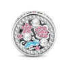 Ocean Reverie Reversible Seahorse & Pavé Shell Charm in Tarnish-Resistant Silver