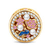 Ocean Reverie Reversible Seahorse & Pavé Shell Charm in Tarnish-Resistant Silver