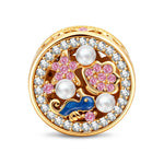 Ocean Reverie Reversible Seahorse & Pavé Shell Charm in Tarnish-Resistant Silver