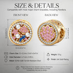 Ocean Reverie Reversible Seahorse & Pavé Shell Charm in Tarnish-Resistant Silver