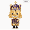 Purple Crown Royal Skeleton Dangle Charm In Tarnish-resistant Silver
