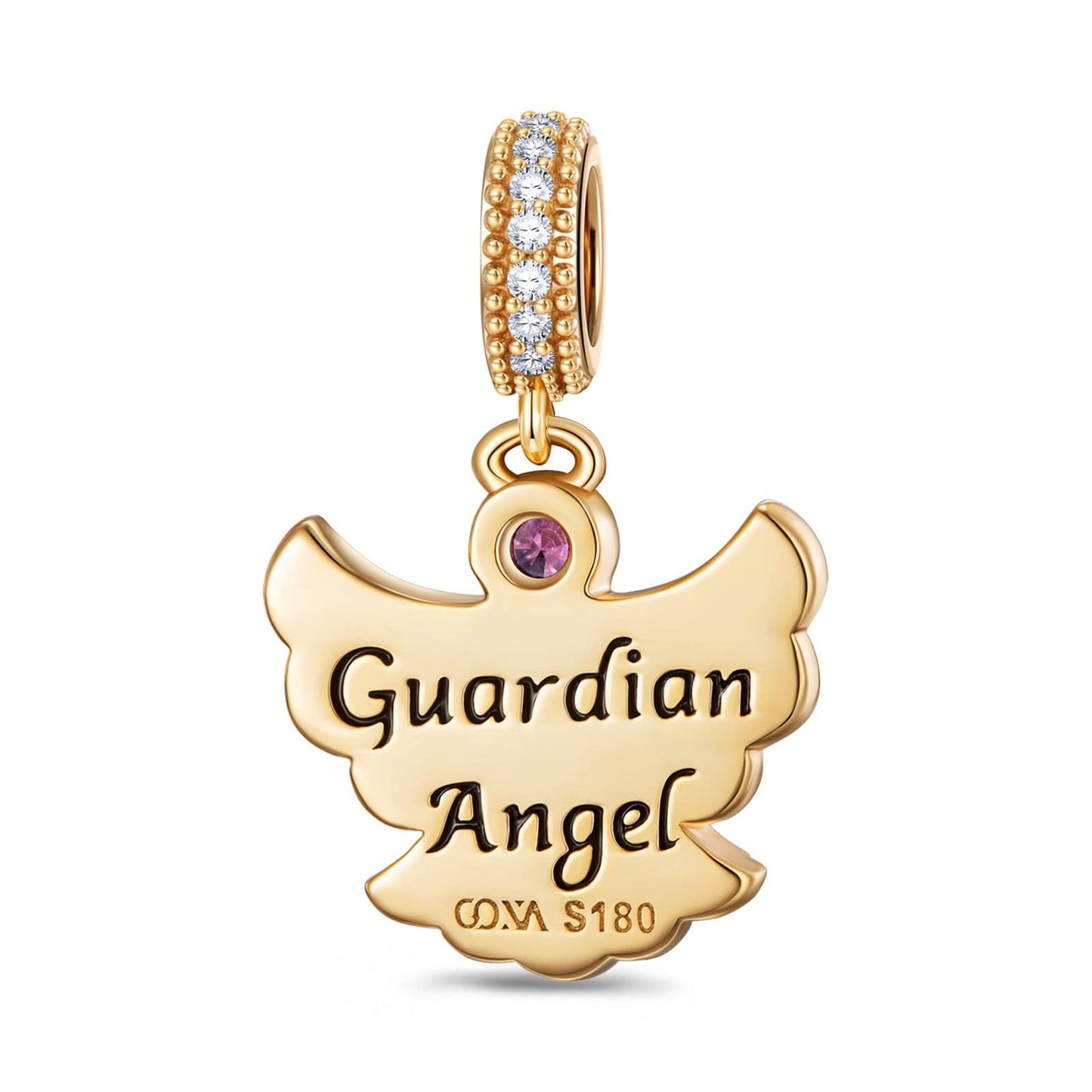 Eternal Guardians Tarnish-resistant Silver Dangle Charms In 14K Gold Plated