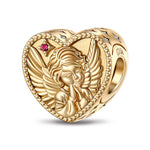 Angel Baby Tarnish-resistant Silver Charms In 14K Gold Plated